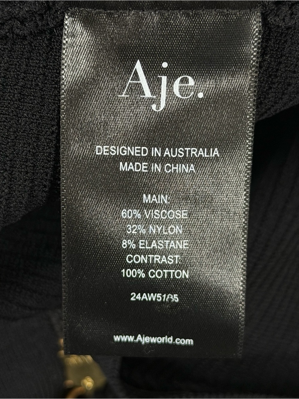AJE Rushes Raffia Knit Mini Dress Size XS - Picture 12 of 12